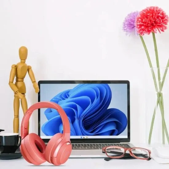 Porodo Soundtec Eclipse Wireless Headphone High- With Enc Environment Noise Cancellation